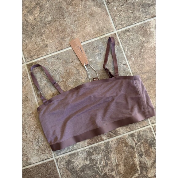 Skims Sheer Sculpt Bandeau Jasper Size Medium - Picture 3 of 7